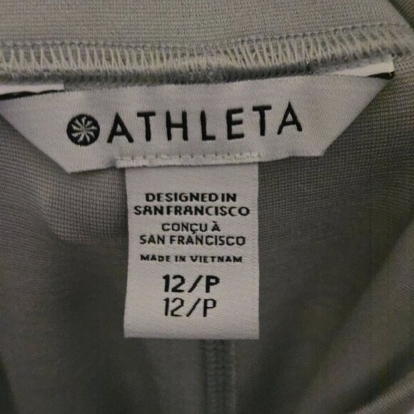 Athleta Eastbound Wide Leg Pants Zip Pockets Mint Green Size 12 - Picture 6 of 6